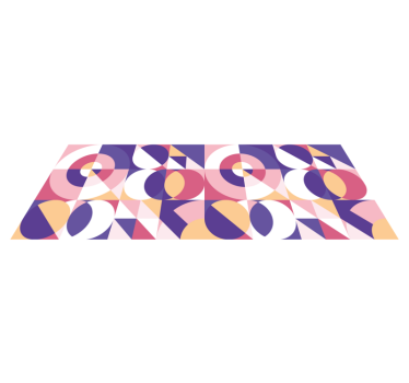 Moderne vinyl tapijt Abstracte figuren geometrische kunst - TenStickers