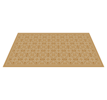 Geometrisch tegelmotief vinyl tapijt woonkamer - TenStickers