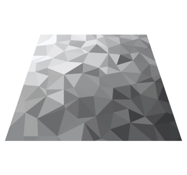 Gradiënt grijze stijl vinyl tapijt geometrisch - TenStickers