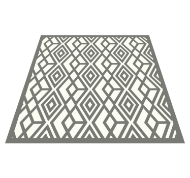 Diamant embleem vinyl tapijt geometrisch - TenStickers