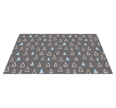 Vinyl tapijt geometrisch driehoekig element - TenStickers