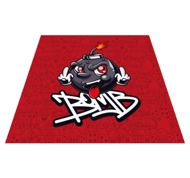 Moderne vinyl tapijt Swag baby bom graffiti cartoon - TenStickers