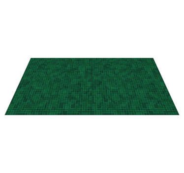 Groen rasterpatroon vinyl tapijt geometrisch - TenStickers