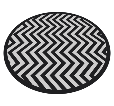 Dynamisch chevronpatroon vinyl tapijt geometrisch - TenStickers
