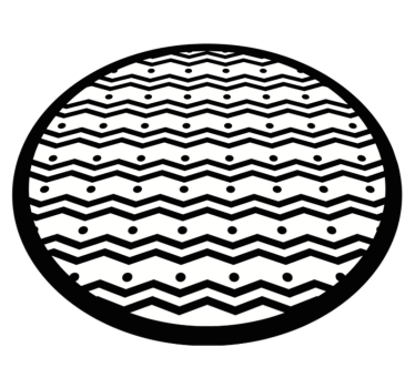 Golvend stippenpatroon vinyl tapijt geometrisch - TenStickers
