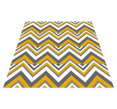 Chevron streepmotief vinyl tapijt geometrisch - TenStickers