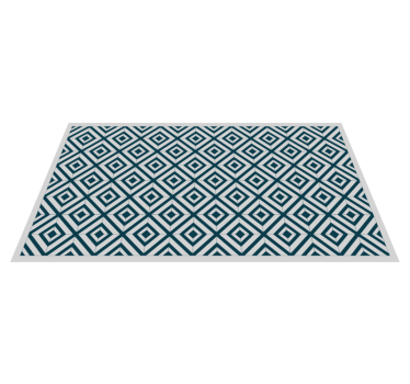 Stijl met ruitpatroon vinyl tapijt geometrisch - TenStickers
