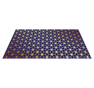 Honingraatstructuur vinyl tapijt woonkamer - TenStickers
