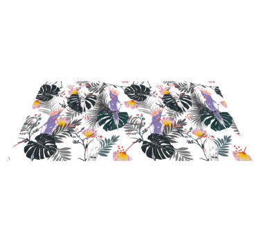 Tropisch blad arrangement vinyl tapijt woonkamer - TenStickers