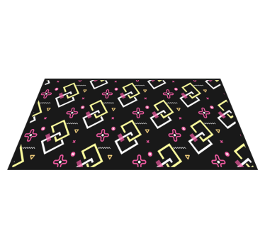 Vinyl tapijt geometrisch modern patroon spel - TenStickers