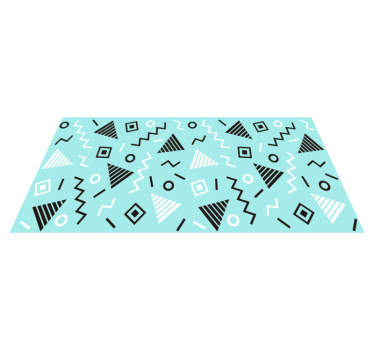 Formulierenregeling vinyl tapijt geometrisch - TenStickers