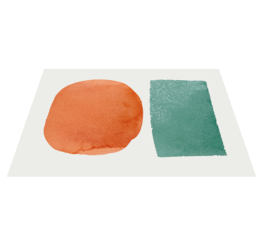 Abstracte segmenten vinyl tapijt woonkamer - TenStickers