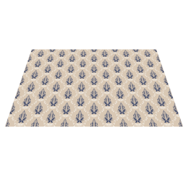 Delicate bloemmotieven vinyl tapijt woonkamer - TenStickers