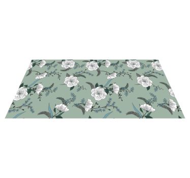 Vinyl tapijt Bloemen en planten Mooie witte magnoliaboom - TenStickers