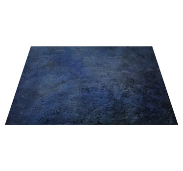 Blauw vloerkleed met betontextuur in industriële stijl - TenStickers