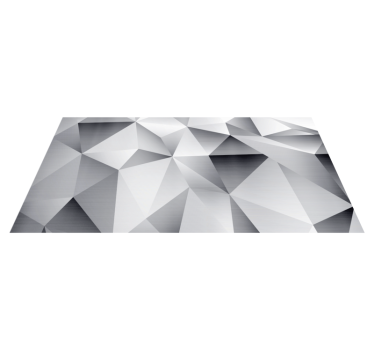 Monochrome Geometrisch Patroon vormen vinyl tapijt - TenStickers