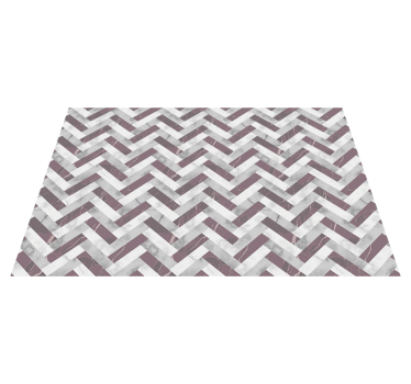 Overlay met chevronpatroon vinyl tapijt geometrisch - TenStickers
