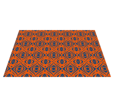 Geometrisch oogpatroon Geometrische vinyl vloerkleed - TenStickers