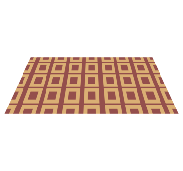Geometrische vierkanten vinyl tapijt  - TenStickers