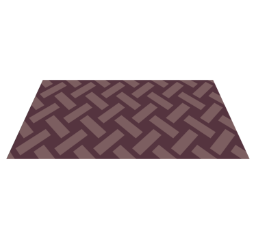 Visgraatpatroon vinyl tapijt geometrisch - TenStickers