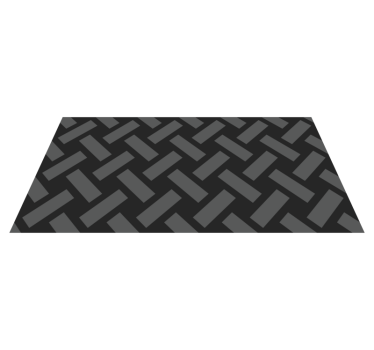 Monochrome visgraat vinyl tapijt geometrisch - TenStickers