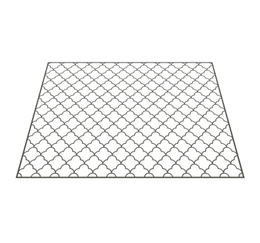Overlay met roosterpatroon vinyl tapijt geometrisch - TenStickers