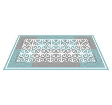 Geometrische elegantie vinyl tapijt  - TenStickers