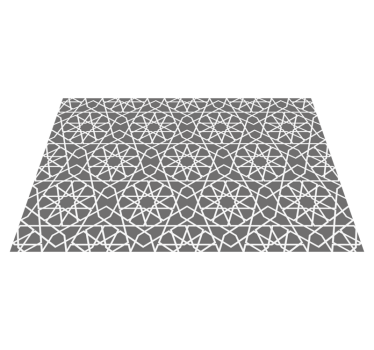 Sterren lijnen vinyl tapijt geometrisch - TenStickers