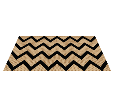 Chevron-textuur vinyl tapijt geometrisch - TenStickers