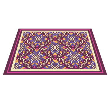 Sierlijk tegelpatroon vinyl tapijt geometrisch - TenStickers