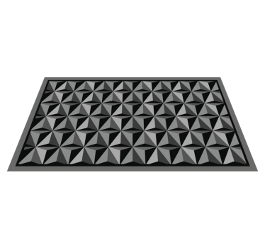 Geometrisch 3d patroon vinyl tapijt  - TenStickers