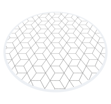 Vinyl tapijt geometrisch hexagonaal omlijning patroon - TenStickers