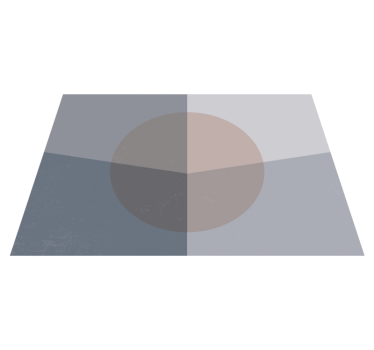 Overlappende cirkels vinyl tapijt geometrisch - TenStickers