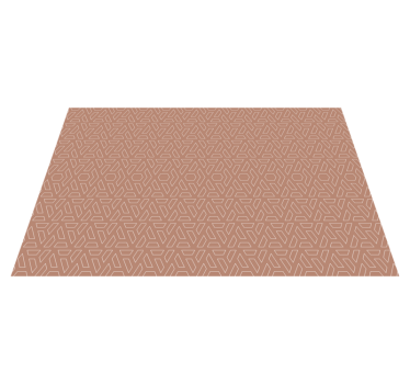 Stijlvol bruin element vinyl tapijt geometrisch - TenStickers