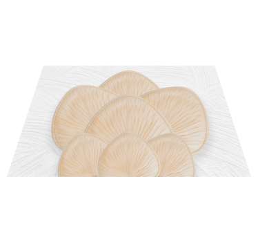 Kroonblad met textuur vinyl tapijt  - TenStickers