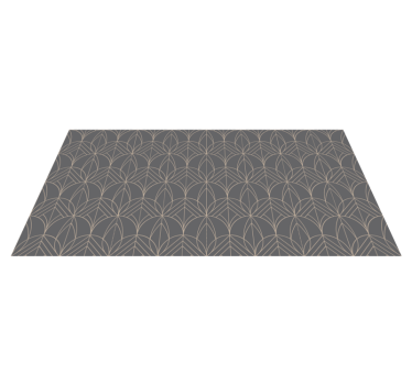 Geometrisch Grijs Patroon vinyl tapijt - TenStickers