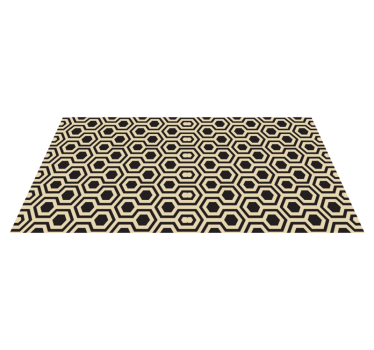 Geometrisch Zeshoekig Patroon Geometrisch vinyl tapijt - TenStickers