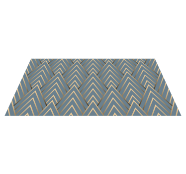 Geometrisch Chevron-patroon vinyl tapijt - TenStickers