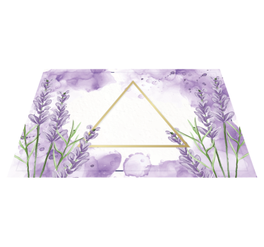 Lavendel modern vinyl tapijt - TenStickers