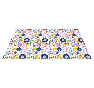 Lente bloemenpracht Natuur vinyl tapijt - TenStickers