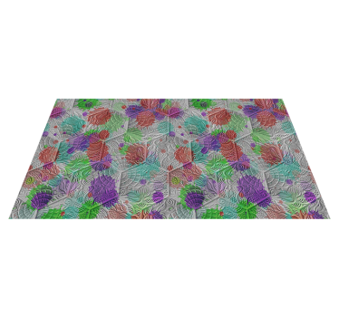 Gaudi tegels kleurrijk patroon vinyl tapijt - TenStickers