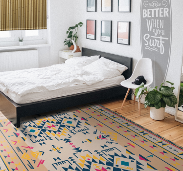 Geometrisch decoratieve afbeelding vinyl tapijt geometrisch - TenStickers