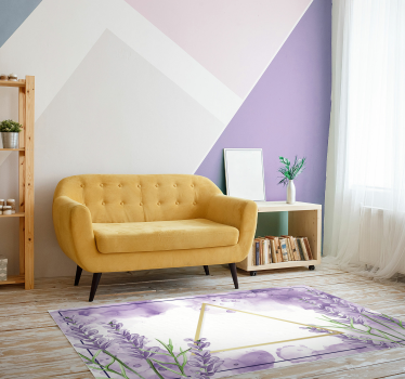 Lavendel modern vinyl tapijt - TenStickers