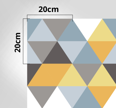 Scandinavisch vinyl vloerkleed in pastelkleuren - TenStickers