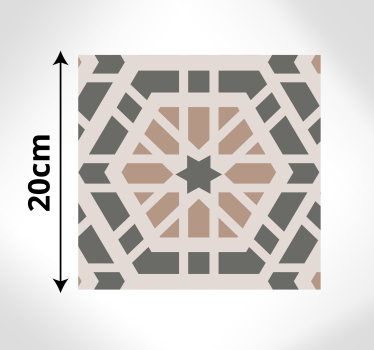 Portugees Gotisch Hydraulische vinyl tapijt - TenStickers