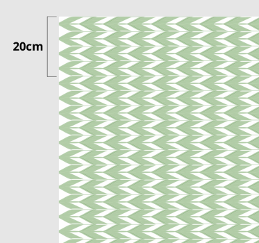 Chevronpatroon groen vinyl tapijt geometrisch - TenStickers
