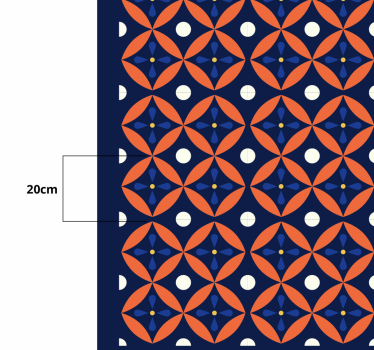 Geometrisch motief display vinyl tapijt geometrisch - TenStickers