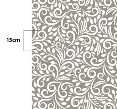 Grijs doodle patroon Keuken vinyl tapijt - TenStickers