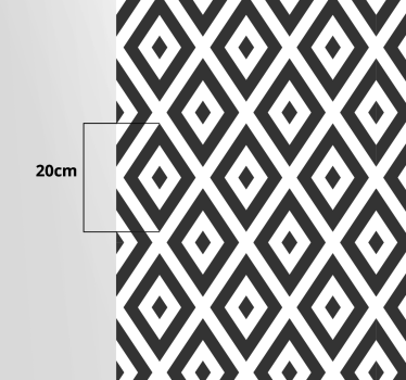Diamant arrangement vinyl tapijt geometrisch - TenStickers