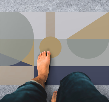Abstracte geometrische vinyl tapijt geometrisch - TenStickers